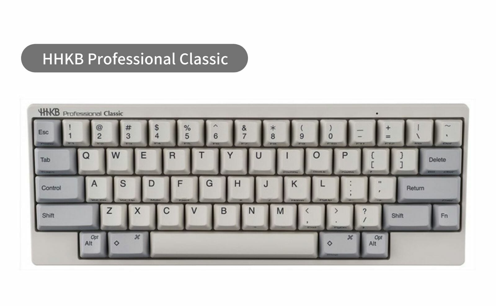 PFU Happy Hacking Keyboard Professional BT 無刻印/墨 PD-KB600BN