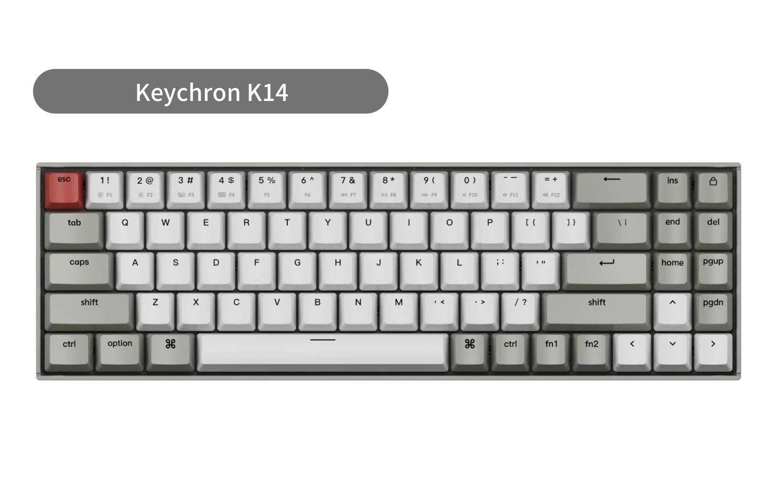 Keychron K14 メカニカルキーボード パームレスト付-