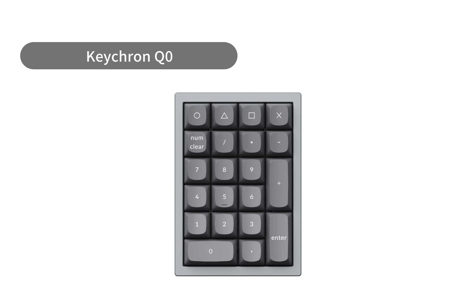 Keychron Q0 テンキー 赤軸 カーボンブラック-connectedremag.com