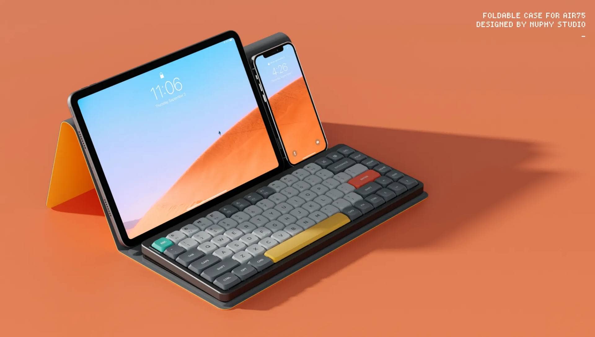 NuPhy Air 75レビュー。MacでもWindowsでも使える可愛いメカニカルキーボード 43 Air75Case